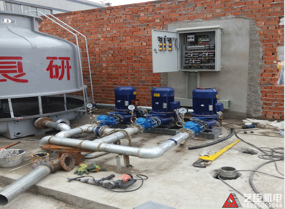 工厂水塔水泵安装案例1